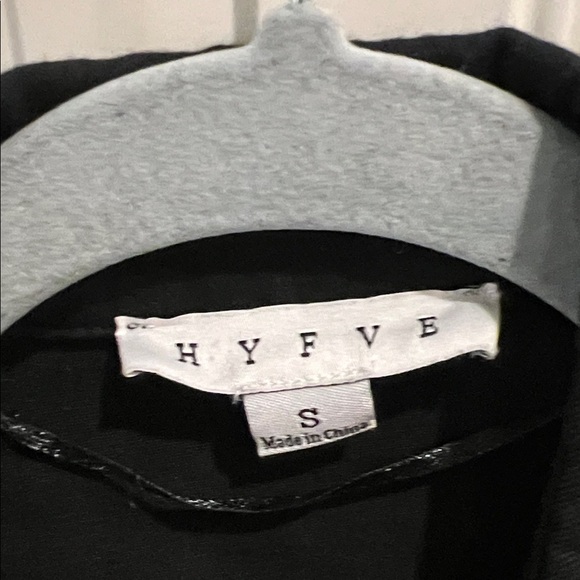 HYFVE Small Classic Black Jean tiered button down Jean jacket 100% cotton - Picture 2 of 7